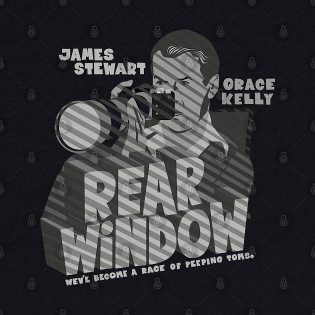 Rear Window - Vintage Suspense Design for Hitchcock Fans by Boogosh